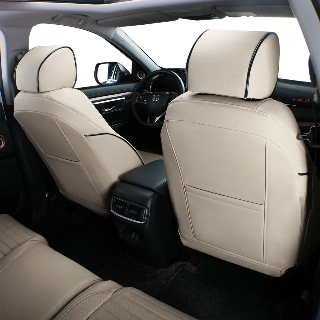EKR Custom Fit Accord Car Seat Covers for Honda Accord 2010 2011 2012 - Full Set Leatherette(Beige)