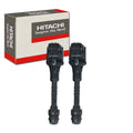 2 pc Hitachi IGC0010 Ignition Coils for 22448-6N000 22448-6N001 22448-6N002 22448-6N010 22448-6N011 22448-6N012 22448-6N015 22448-AU300 C1397 E381 Spark Plug Wire Boot