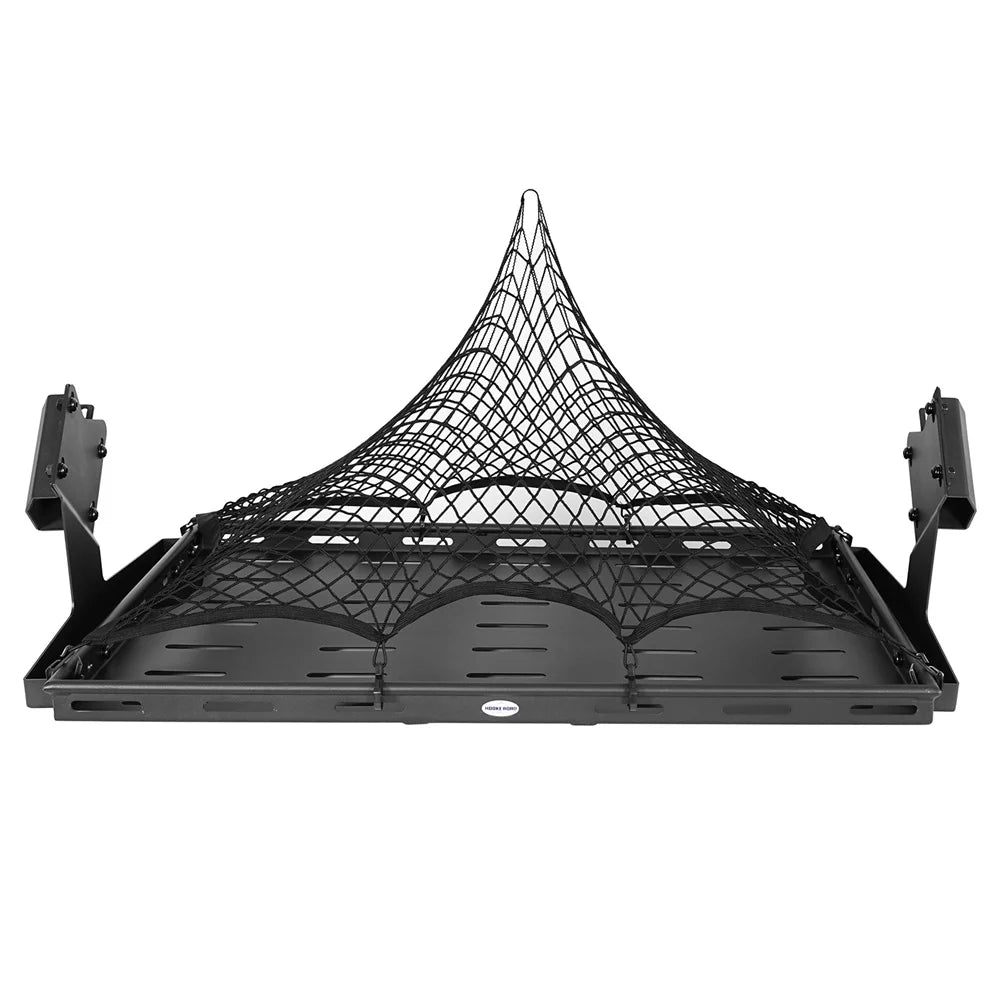 Hooke Road Rear Cargo Basket Rack Luggage Box Fit  Bronco 2021-2023 4-Door Black