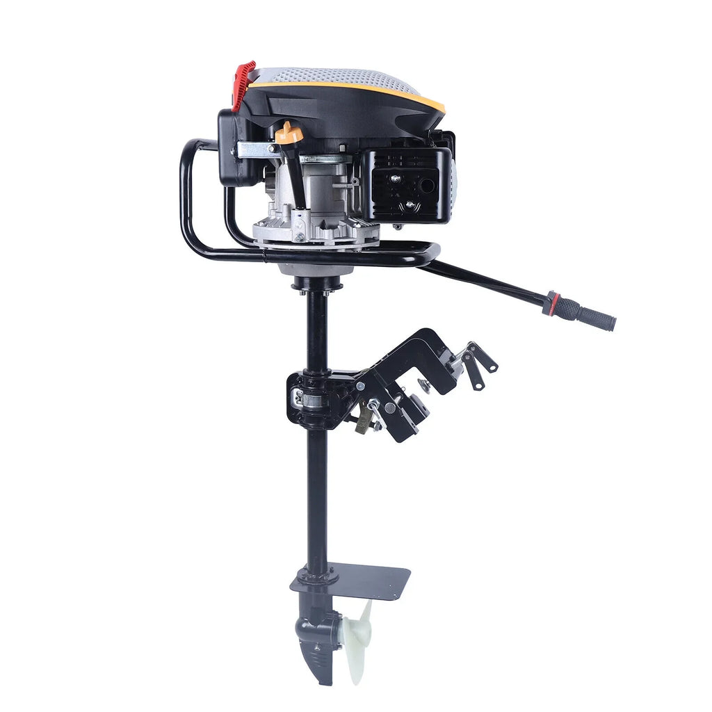 Miumaeov 4 Stroke 9  Outboard Motor 225 CC Fishing ship Engine Air Cooling Single Cylinder Heavy Duty craft Engine Marine Engine with TAS Ignition System 3600 r/min
