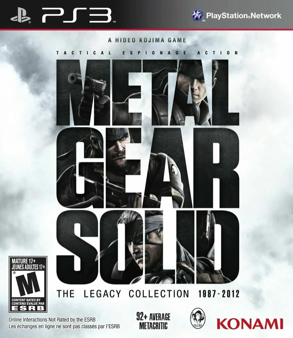 Metal Gear Solid The Legacy Collection -  Playstation 3 PS3 8 Games in One
