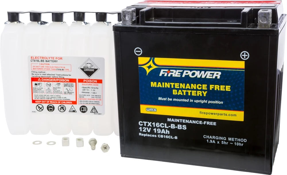 Fire Power Maintenance Free Battery appropriate With Yamaha WaveBlaster (WB700) 1993-1996