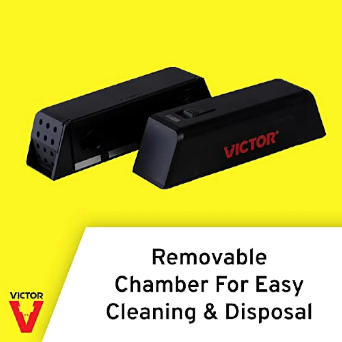 Victor M250S No Touch, No See Upgraded Indoor Electronic Mouse Trap - 1 Trap,Black