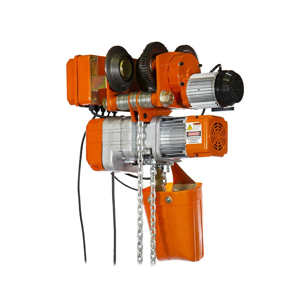 G80 Chain M3/H2 220V. Prowinch 1 Ton Electric Chain Hoist Power Trolley 20 ft