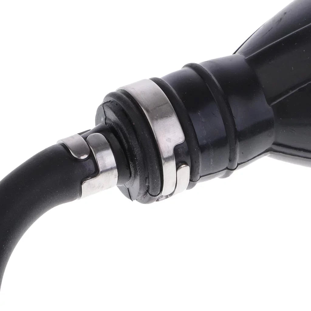 craft Motor Fuel Line Hose with Connector And Primer Bulb Outboard Motors - Black, 6.5x11mm