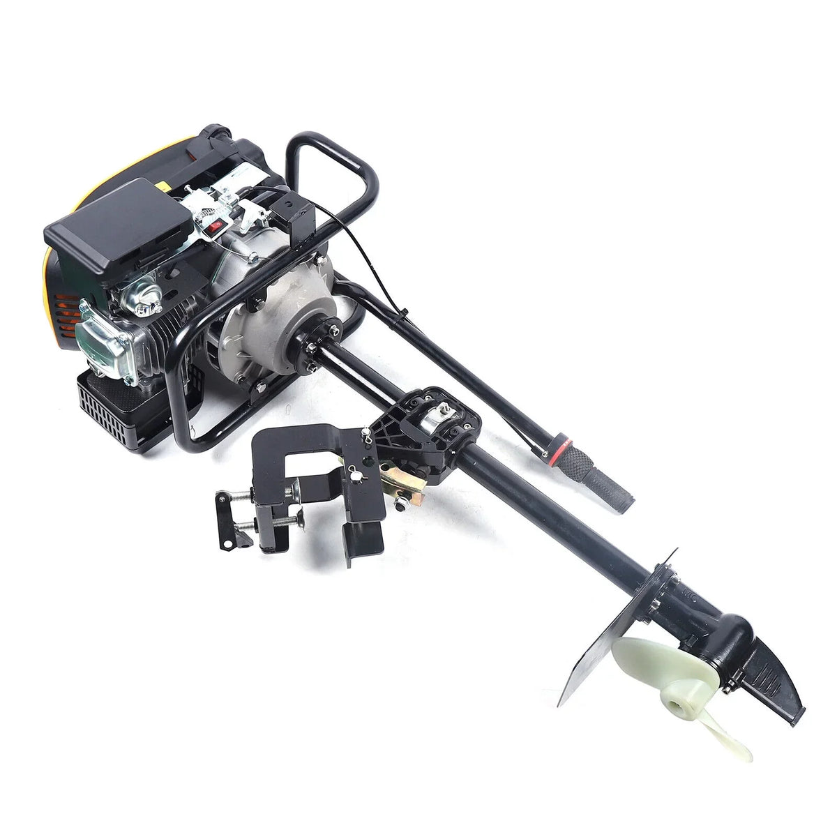 Miumaeov 4 Stroke 9  Outboard Motor 225 CC Fishing ship Engine Air Cooling Single Cylinder Heavy Duty craft Engine Marine Engine with TAS Ignition System 3600 r/min