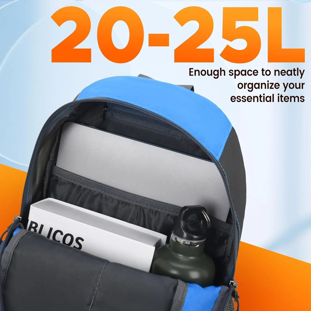 sunhiker Cycling Hiking Backpack aqua immune Travel Backpack Lightweight SMALL Daypack M0714 Small Blue