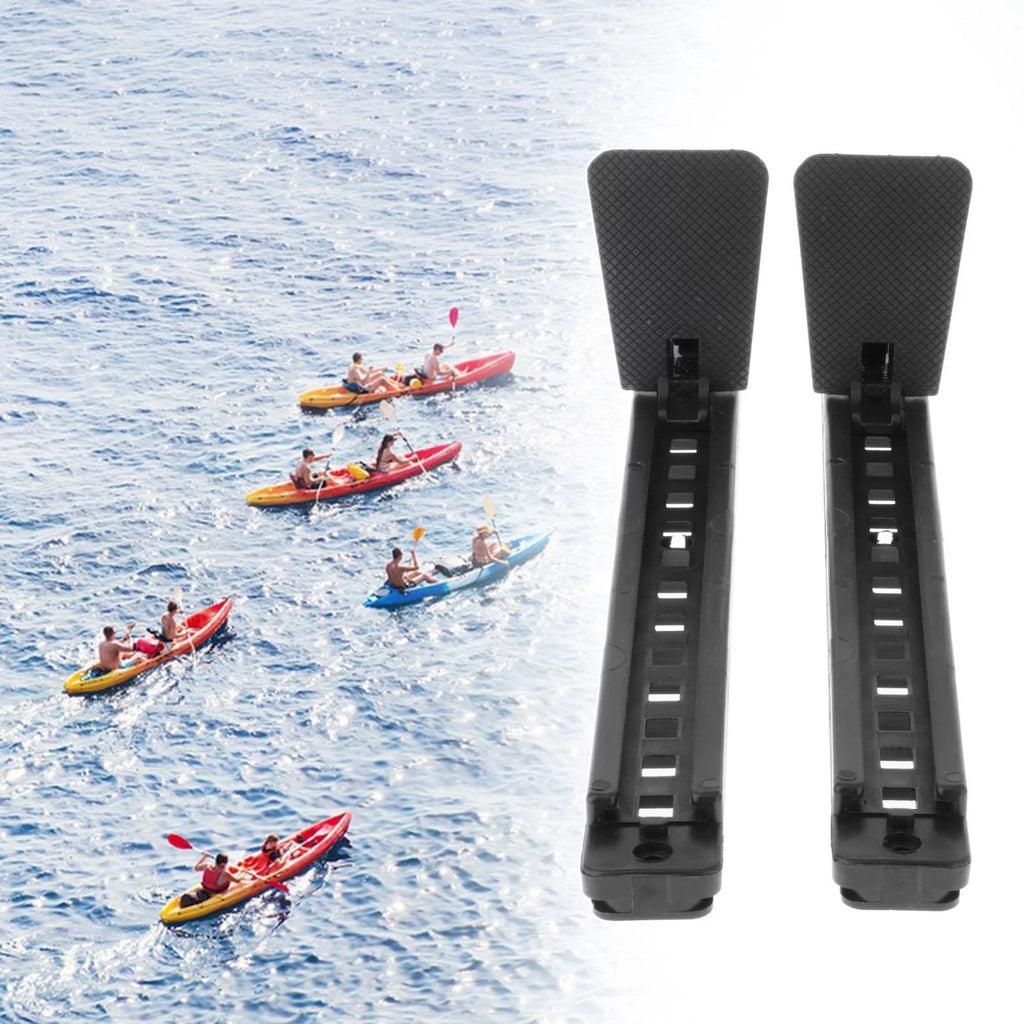 Kayak Foot Pegs 15 Inches Kayak Accessories Black Finish Replacement Pedals