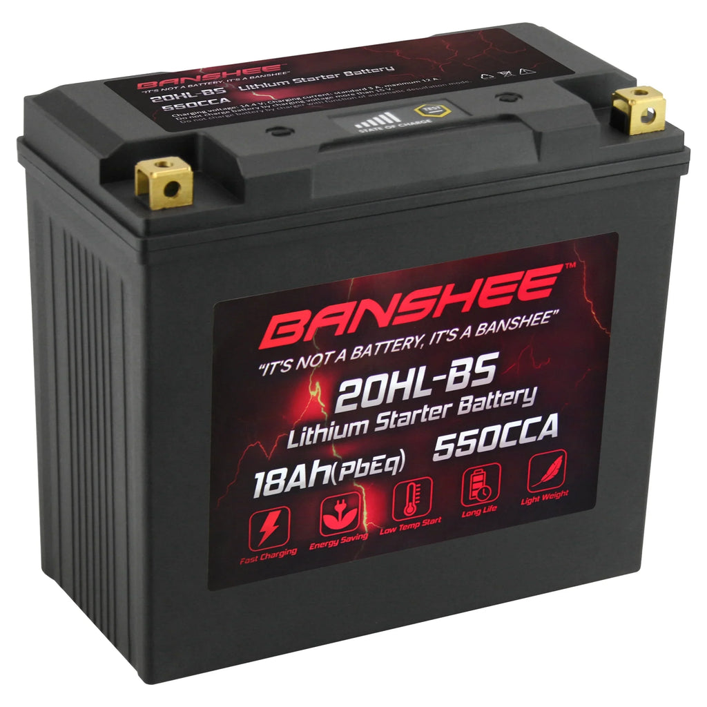 Banshee YTX20L-BS LiFePO4 Motorsports Battery matching with CAN-AM Renegade 800R 2013 to 2015