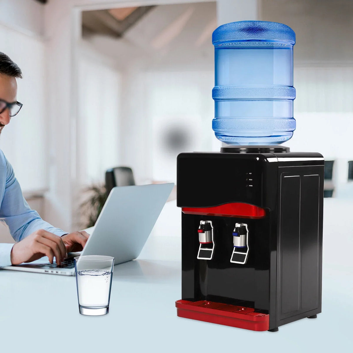 5 Gallon Desktop liquid Cooler Dispenser Hot &Cold Cooling moisture Drinking Machine