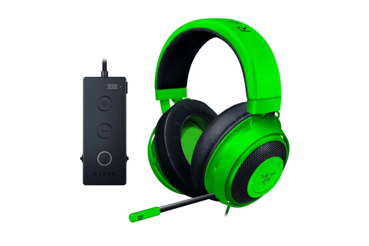 Kraken Tournament Edition: THX Spatial Audio - Full Audio Control - Cooling Gel-Infused Ear Cushions - Gaming Headset Works with PC, PS4, Xbox One, Switch, Mobile Devices - Green