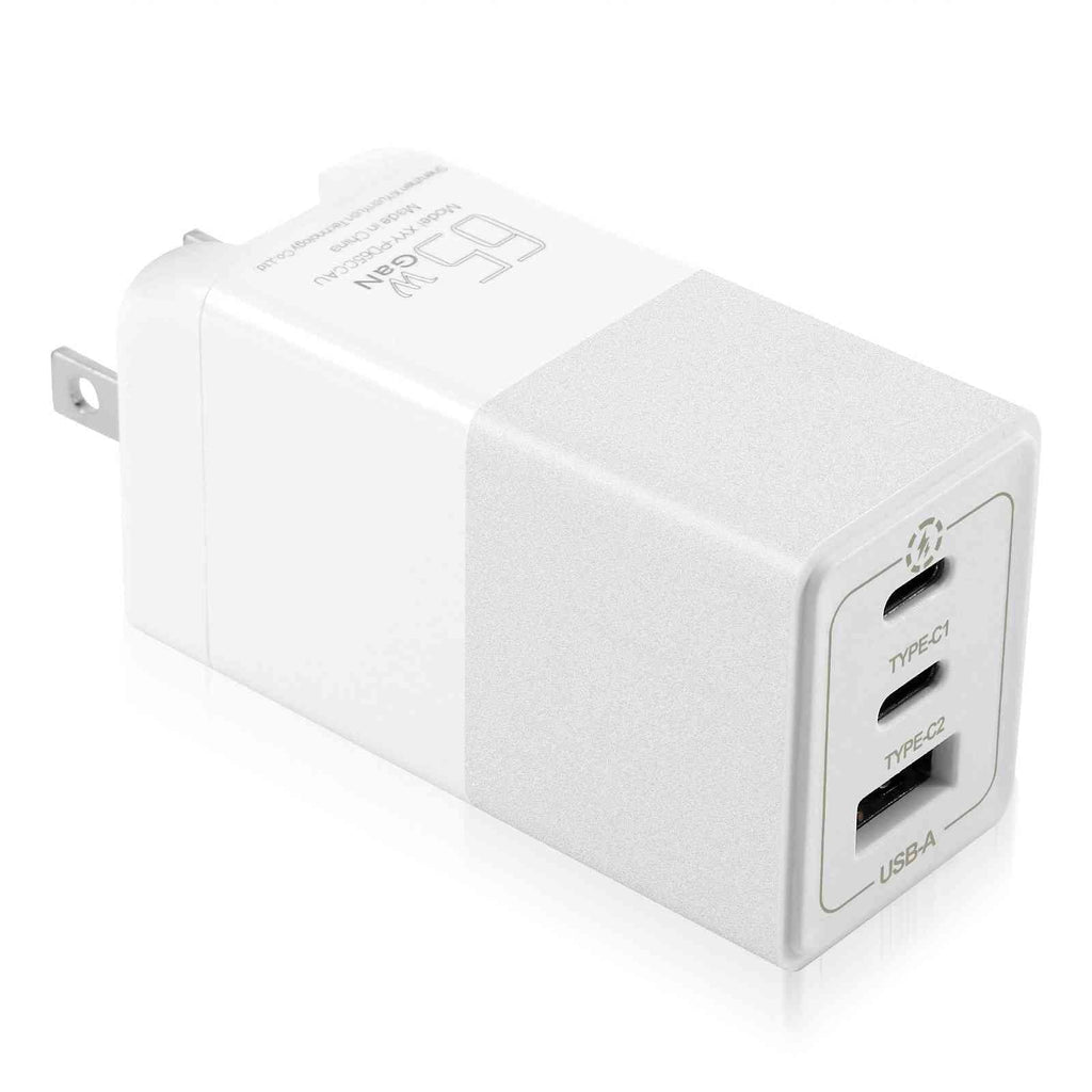 UrbanX 65W Fast Travel Charger with 3 Ports USB & Dual USB-C High-Speed Charging matching with Ulefone Power Armor 16 Pro/Armor 15/Power Armor 14 Pro/Power Armor 14/Armor 12 5G, iPhone,