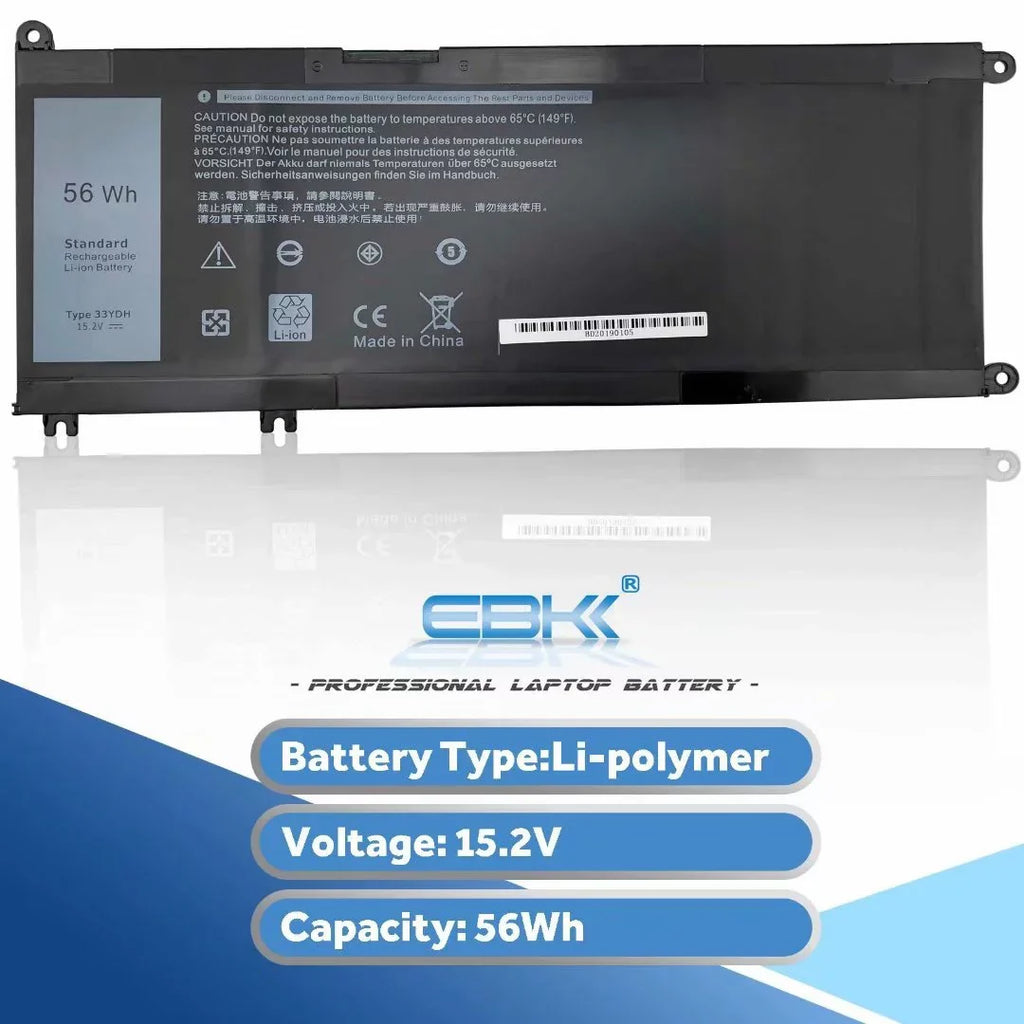 33YDH 033YDH Battery For  Inspiron 15 7577,Latitude 13 3380,Latitude 3480,Latitude 3580 DNCWSCB6106B