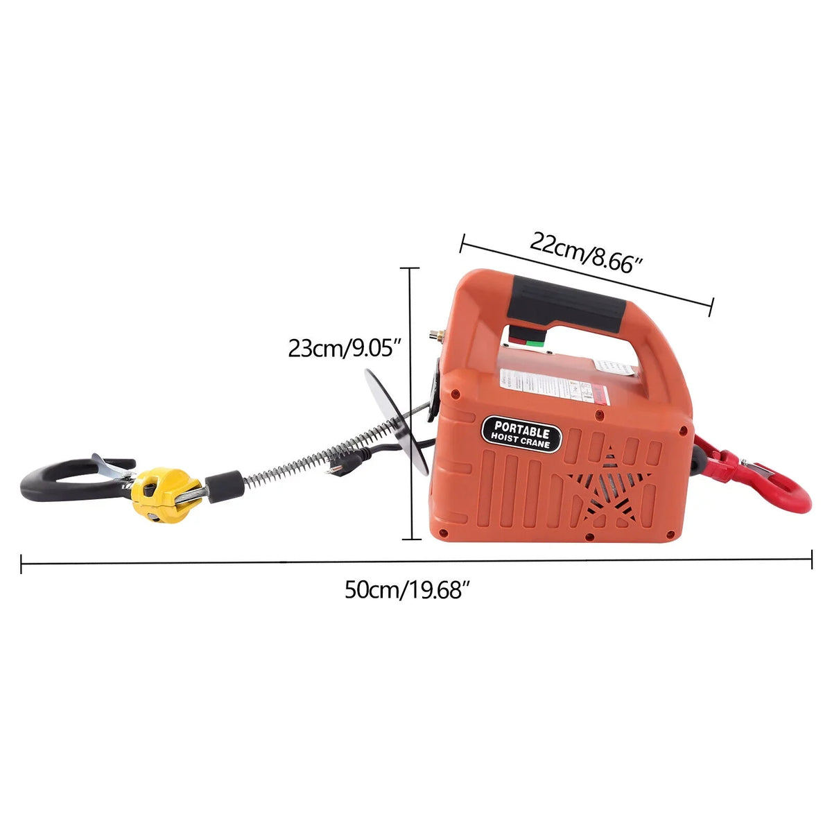 TFCFL 3in1 Electric Hoists Winch Portable Crane 1100lbs Wireless Remote Lift