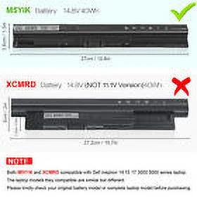 M5Y1K Laptop Battery for  Inspiron 3451 5451 5551 5555 5558 5559 GXVJ3 K185W