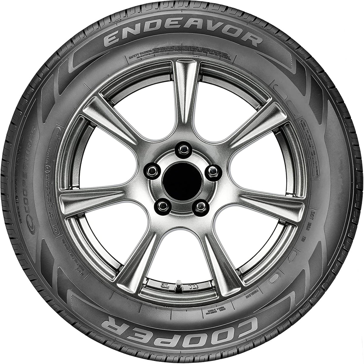 Set of 4 (FOUR) Cooper Endeavor 225/50R17 98V XL AS A/S All Season Tires Fits: 2012-15 Chevrolet Cruze LT, 2012-18  Focus Electric
