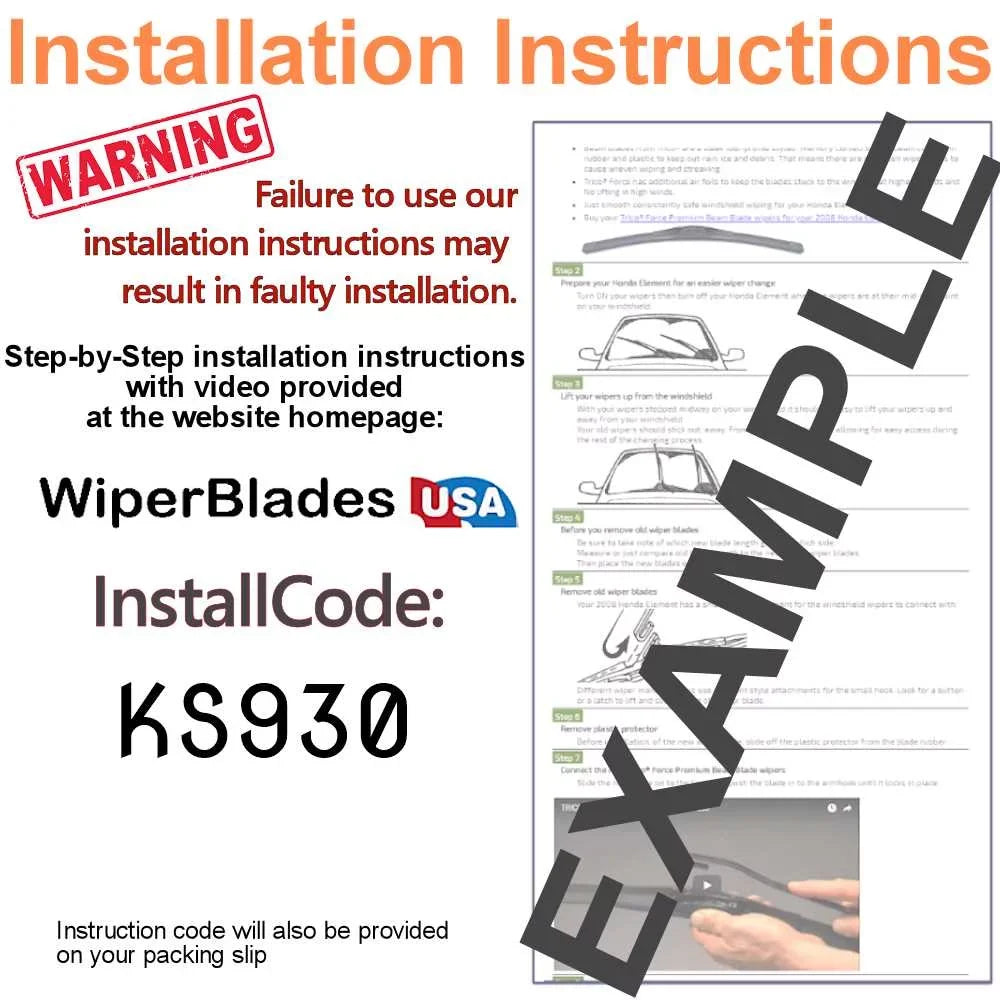 2018  RAV4 Wiper Blades (Set of 3) w/Rear Wiper