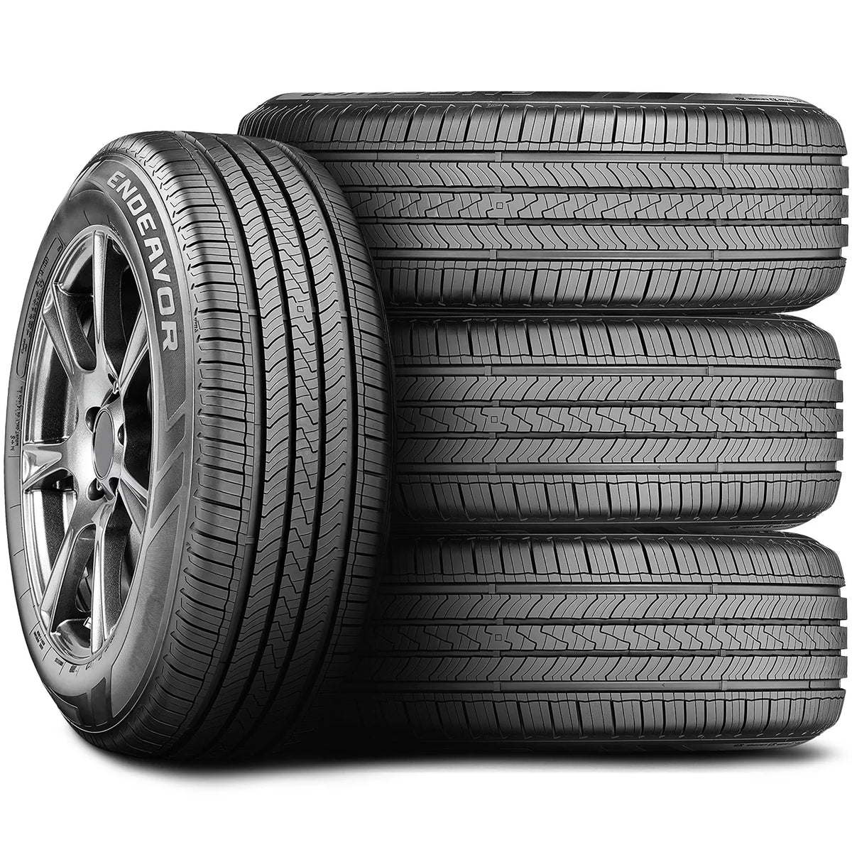 Set of 4 (FOUR) Cooper Endeavor 225/50R17 98V XL AS A/S All Season Tires Fits: 2012-15 Chevrolet Cruze LT, 2012-18  Focus Electric