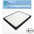 4-Pack Replacement for Blueair 303 Air Purifier Filter - matching with Blueair 200 & 300 Air Filter