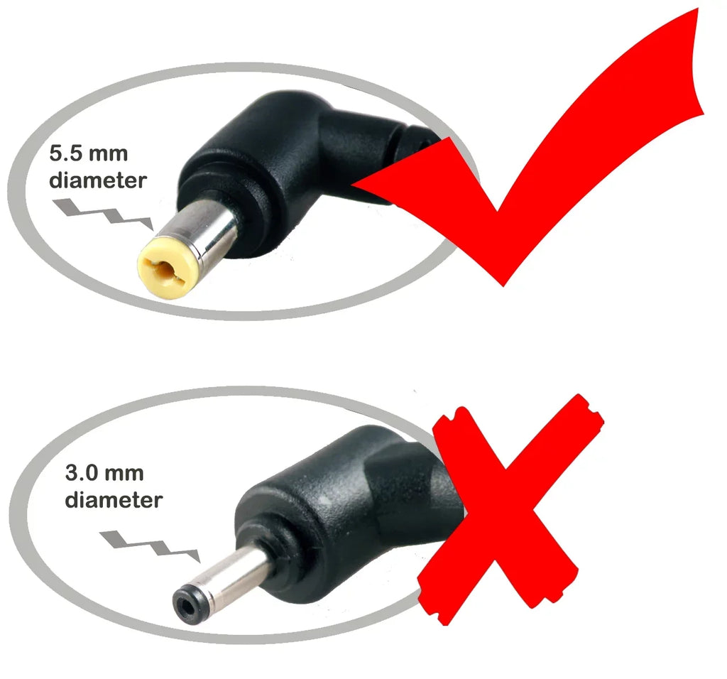 iTEKIRO Car Charger for  TravelMate TMP455 TMP455-M TMP455-M-5406 TMP455-M-7462 TMP645 TMP645-M TMP645-M-5609 TMP645-M-7832 TMP645-MG TMP645-MG-5409 TMP645-MG-7653 TMP645-V TMP645-V-6446