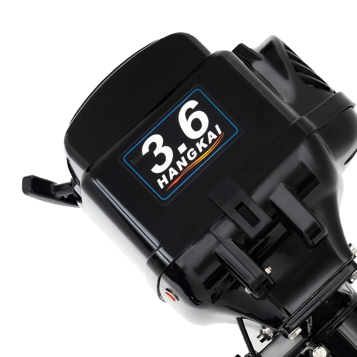 2 Stroke 3.6  Gasoline Outboard Motor, 55cc Fishing craft Engine with aqua Cooling System Clutch Control Black