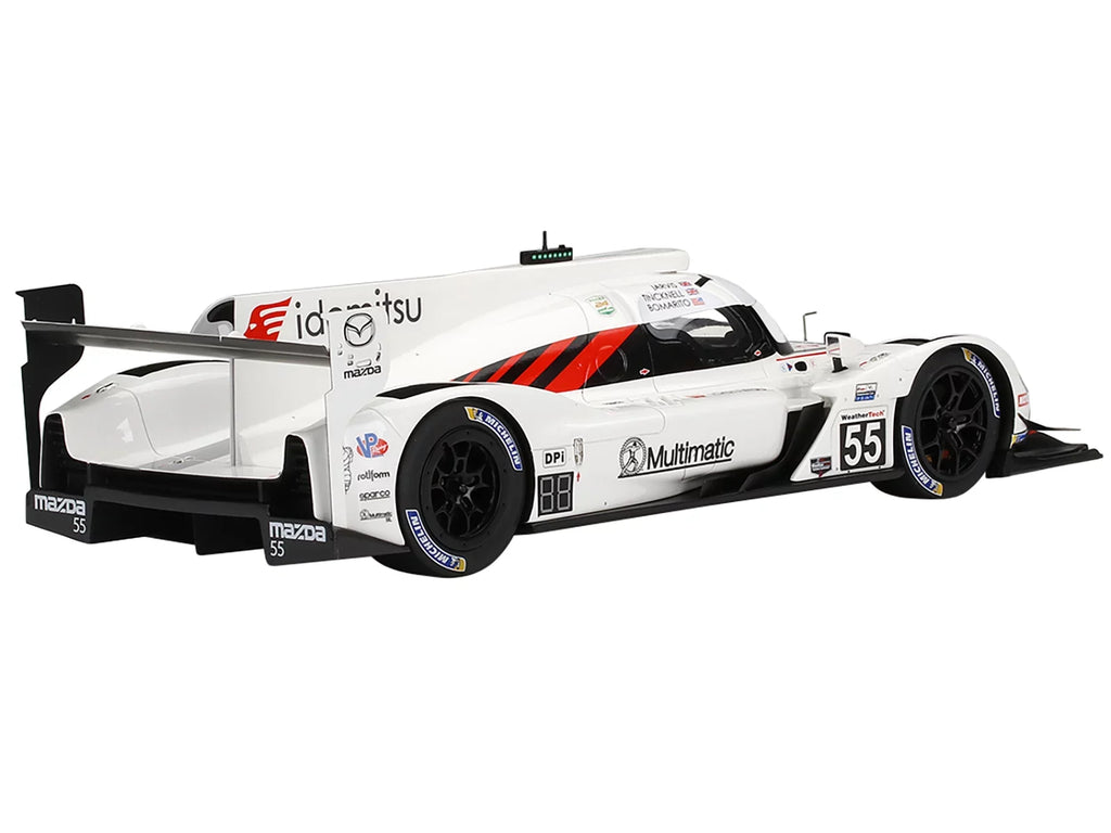 Diecast Mazda RT24-P DPI #55 Jonathan Bomarito - Oliver Jarvis - Harry Tincknell "Mazda Motorsports" 3rd Place IMSA 24 Hours of Daytona (2021) 1/18 Model Car by Top Speed