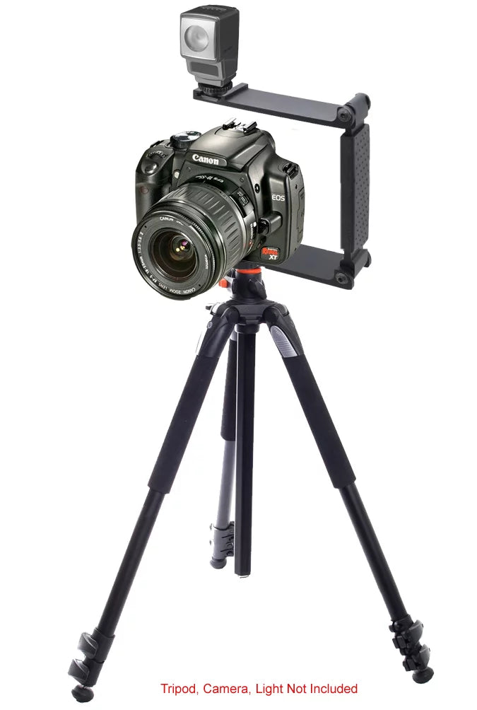 High premium Aluminum Mini Folding Bracket For  Alpha A6500 (Accommodates Flashes, Lights Or Microphones)
