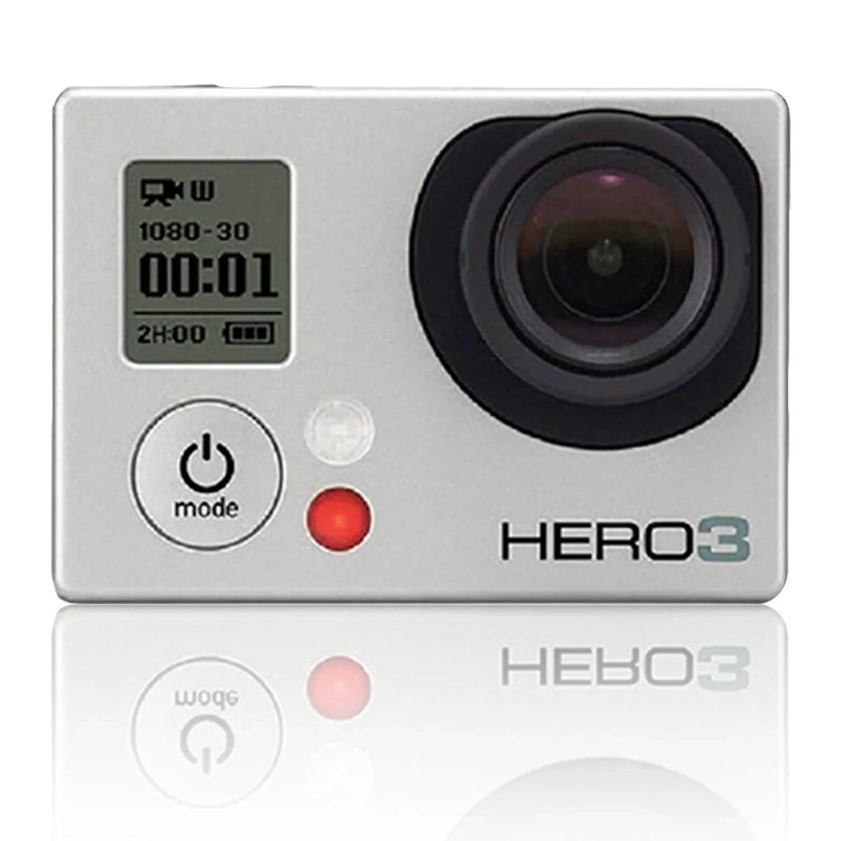 Restored GoPro HERO3 White Edition action camera 1080p 5.0 MP WiFi underwater up to 131.2 ft Camcorder + 35in1 Kits (Refurbished)