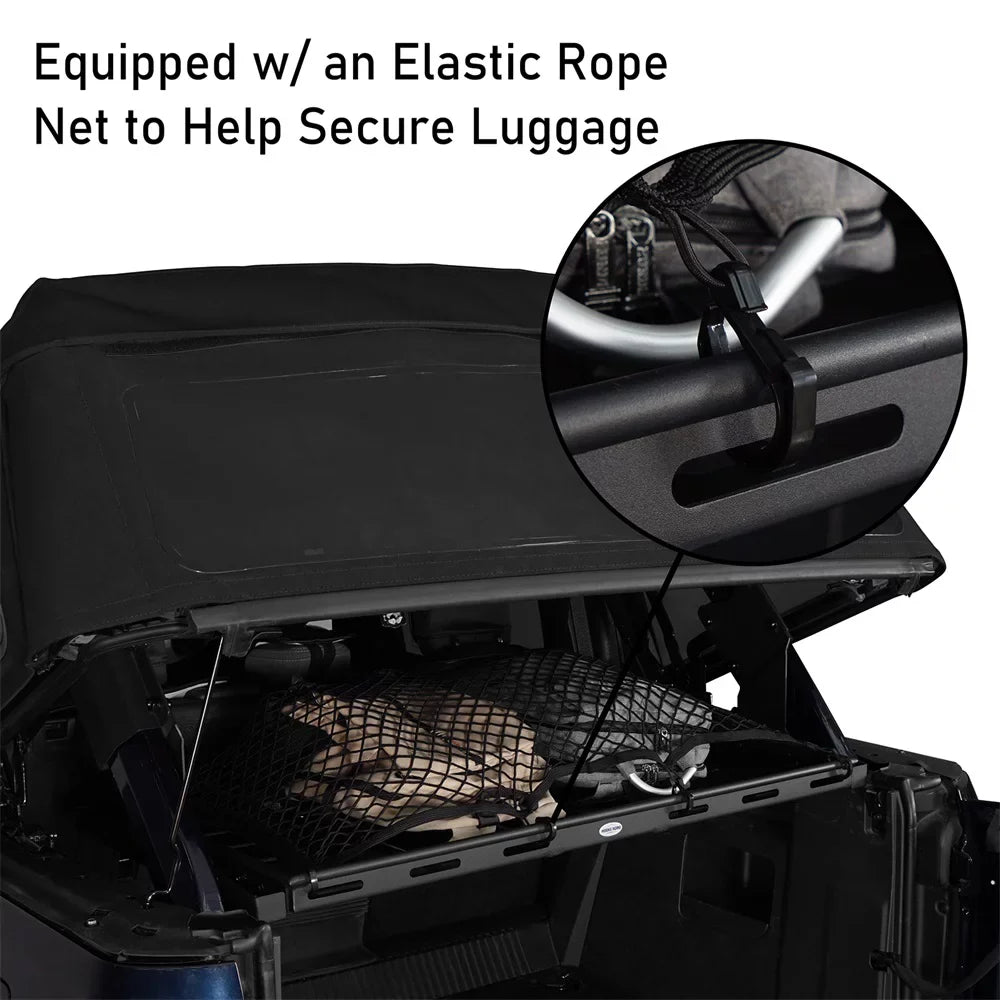 Hooke Road Rear Cargo Basket Rack Luggage Box Fit  Bronco 2021-2023 4-Door Black