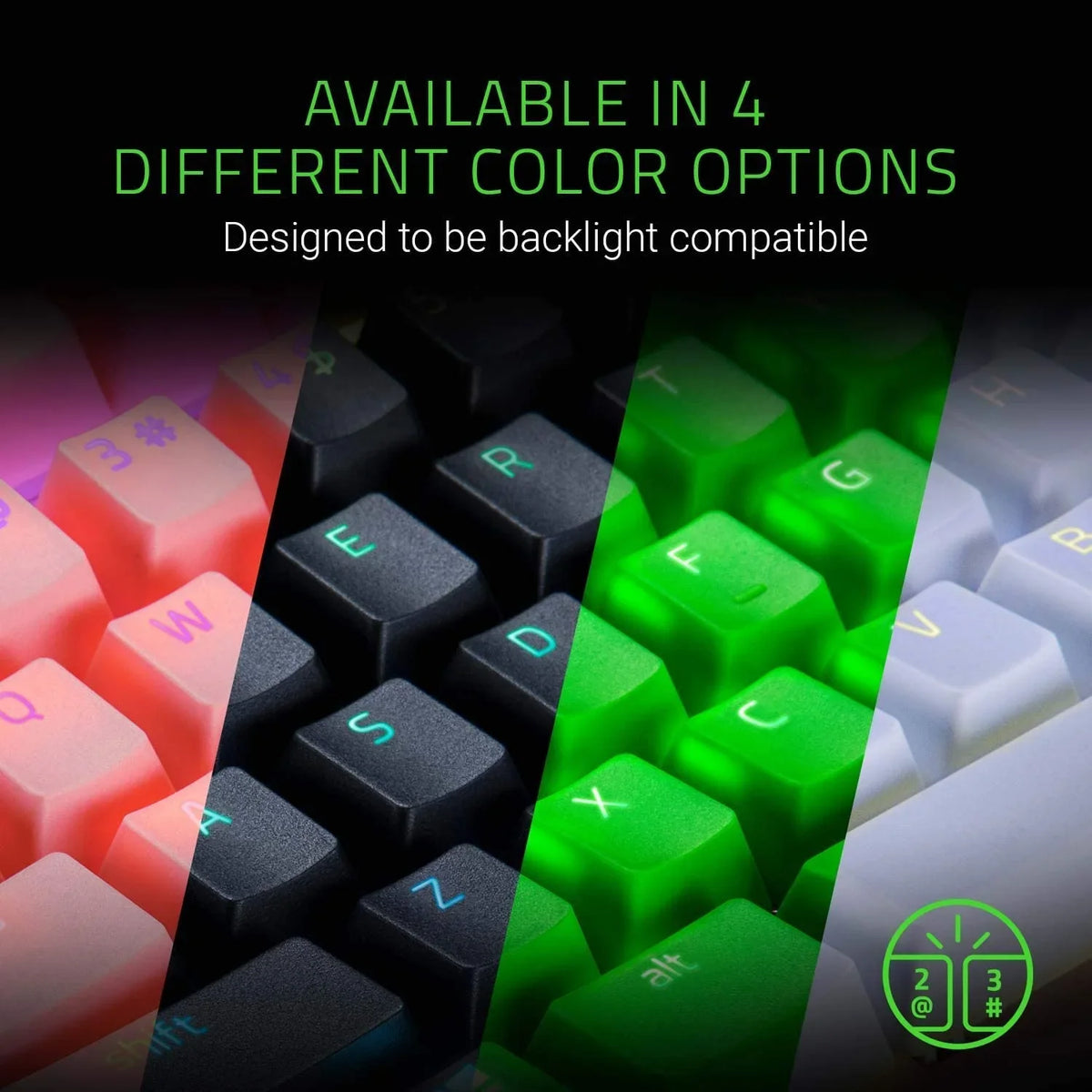Doubleshot PBT Keycap Upgrade Set for Mechanical & Optical Keyboards: suitable with Standard 104/105 US and UK layouts - Classic Black
