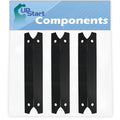 3-Pack BBQ Grill Heat Shield Plate Tent Replacement Parts for Charmglow 8106320B - appropriate Barbeque Porcelain Steel Flame Tamer, Flavorizer Bar, Vaporizer Bar, Burner shield 17 3/4"