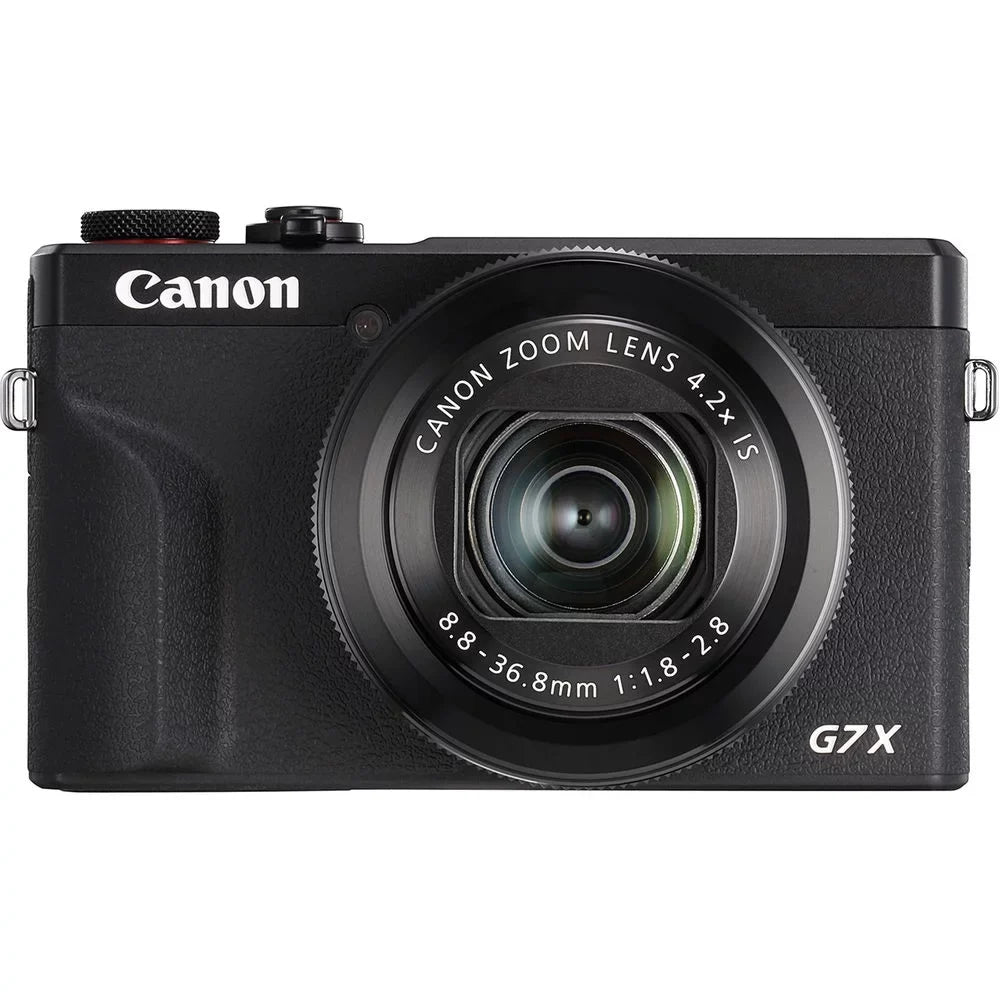 PowerShot G7 X Mark III Digital Camera (Black) + Extra Battery + Flash - 64GB Kit