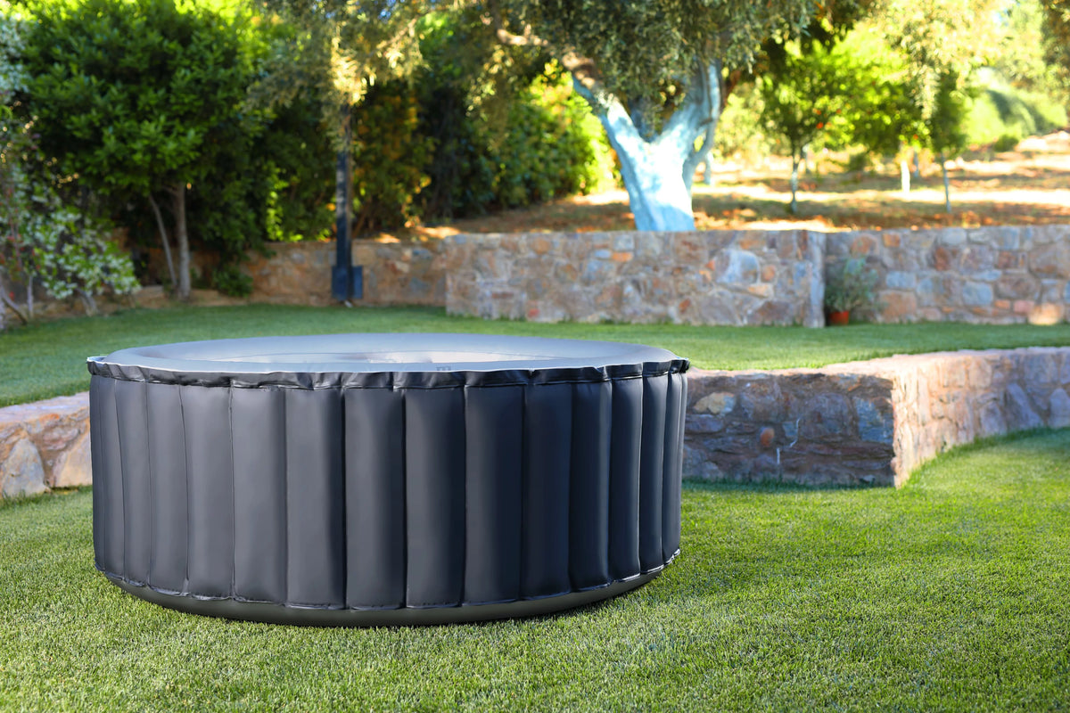 Mspa Silver Cloud, Delight Series, Inflatable Hot Tub & Spa, 118 Jets, 700w Massage Air Blower, 1350w aqua Heater, One Piece Easy Install, Round, 2+2 Persons