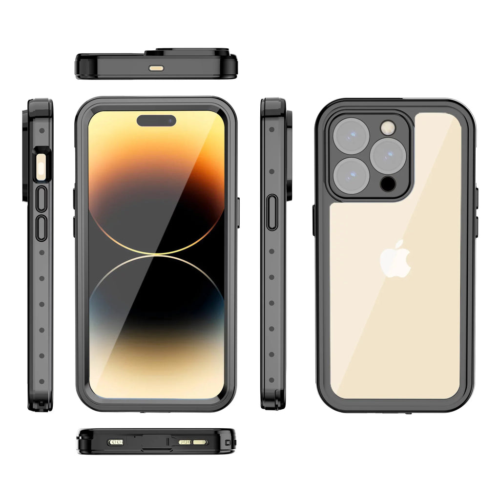 SaniMore for iPhone 14 Pro Max 6.7" 2022 Case with Built-in Screen Protector Dustproof Strong Drop protected Full Body Protective Waterproof wrap for iPhone 14 Por Max 6.7 2022, Clear