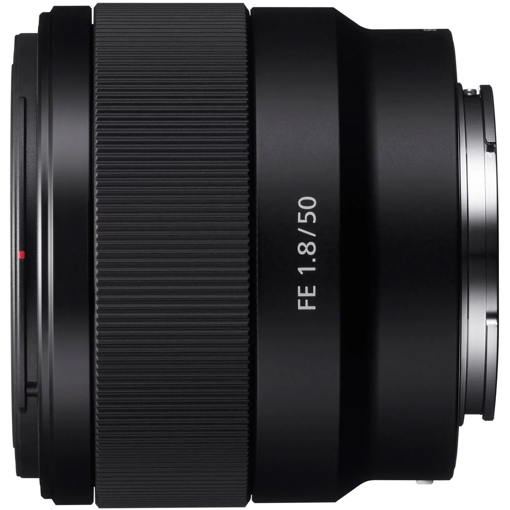 a7C Mirrorless Full Frame Camera Body with  FE 50mm F1.8 Full-frame Lens SEL50F18F Black ILCE7C/B Bundle with Deco Gear Photography Backpack Case , Software and Accessories