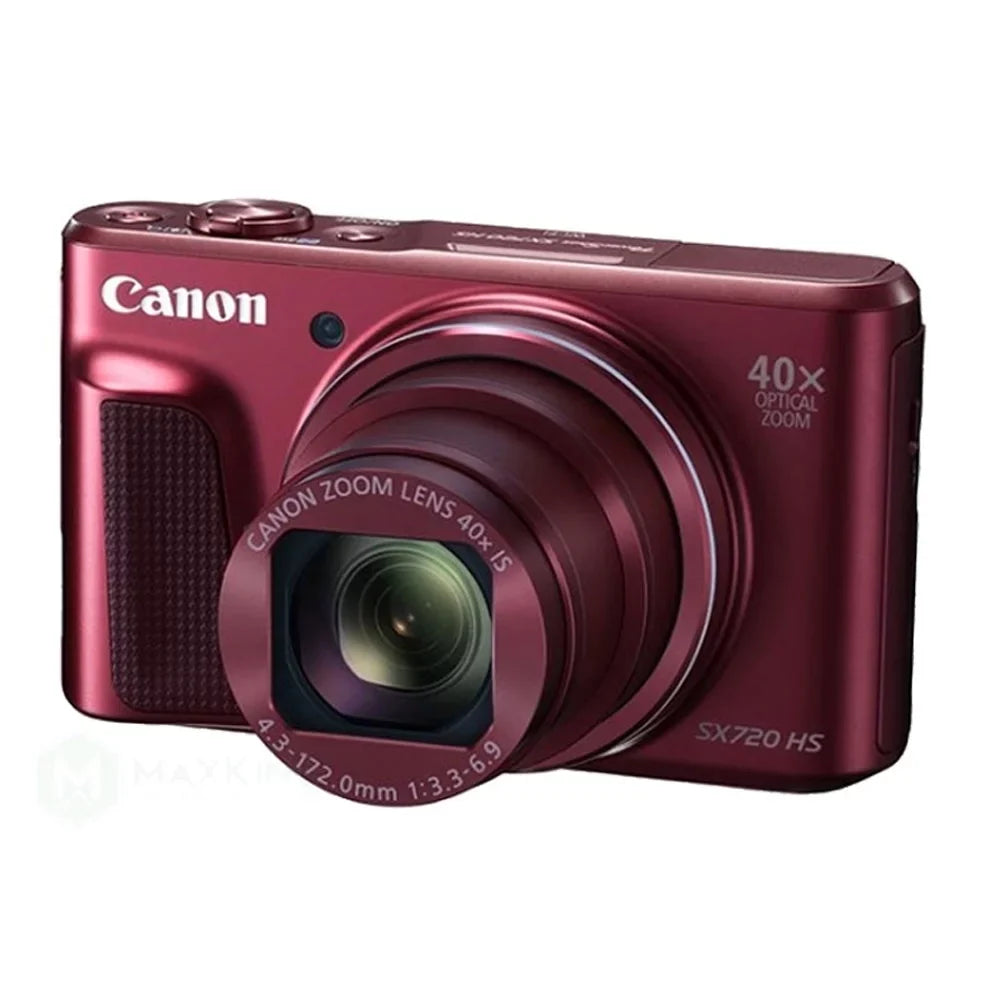PowerShot SX720 HS 20.3MP 40X Zoom Built-In Wifi / NFC Full HD 1080p Point and Shoot Digital Camera Red