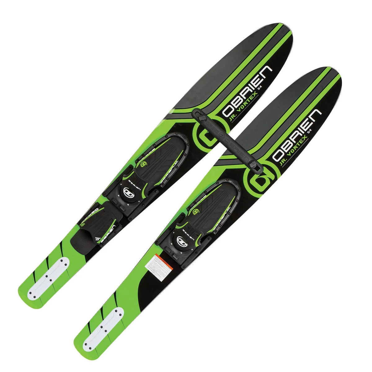 OBrien 54" Adjustable Combo moisture Skis, Kids Size 2-Mens Size 7, Green (2 Pack)